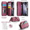CaseMe Flip Leather Phone Case for Samsung Galaxy Z Fold 7 5G 6 5 4 3 S26 Ultra S25 Edge S24 FE S23 S22 S21 S20 Plus Note 20 Zipper Wallet Card Cover