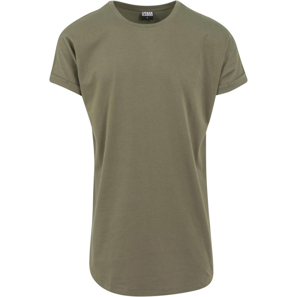 Urban Classics Mens Long Turn Up Shaped T-Shirt