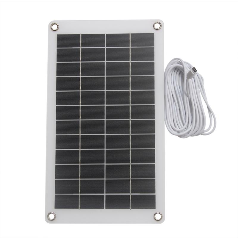 10W Solar Panel 12V Solar Cell Controller Solar Plate Adapter For Phone Car Home Camping Outdoor Battery Use
