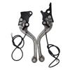 1 Pair Motorcycle Brake Clutch Levers Handle for CG125 Replacement Brake Levers with LED Light Modification Accessories