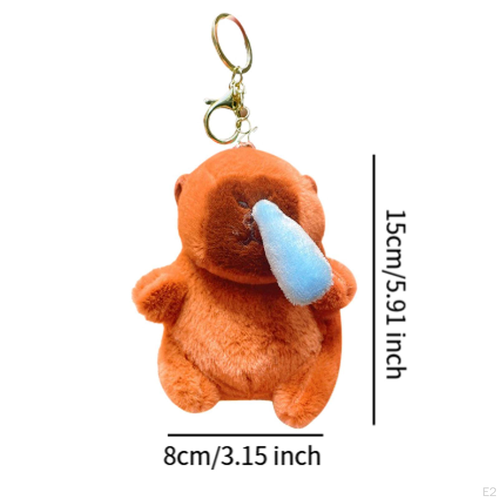 Брелок для ключей в виде куклы-капибары — фото 3