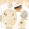 Bär/Ei/Türform Baby Meilenstein-Fotorahmen Hängbare Holztafel Fotobanner Türanhänger