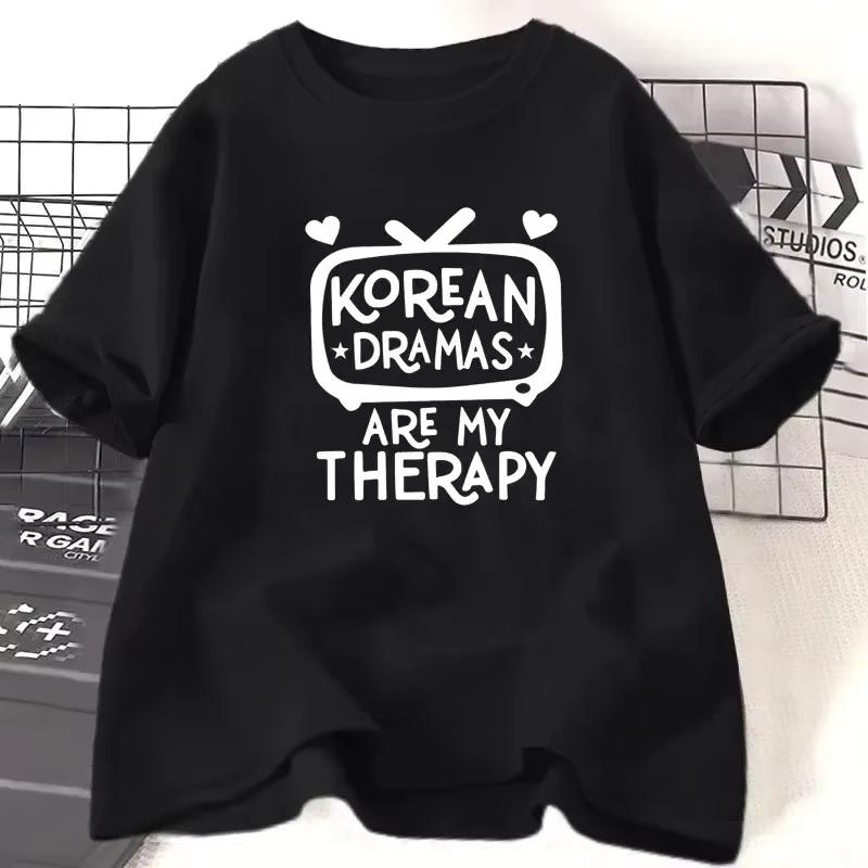K-Drama T-shirt Women's Korean Drama T-shirt Short Sleeve T-shirt Women's Street Casual Women's T-shirt