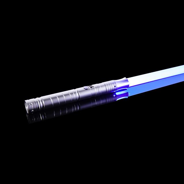 RGB Metal Lichtzwaard Zwaard Sabre De Luz FOC Rave Duelleren Knipperend Speelgoed 7 Kleurwisselend Kpop Lightstick