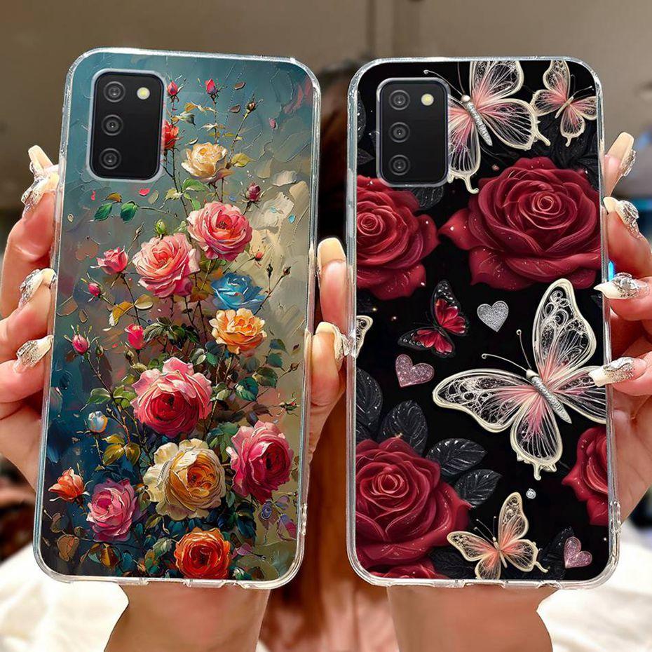Cute Painting Phone Case For Samsung Galaxy A03s Soft Silicone TPU Back Covers For Samsung A03S SM-A037F A037G Cases Bumpers