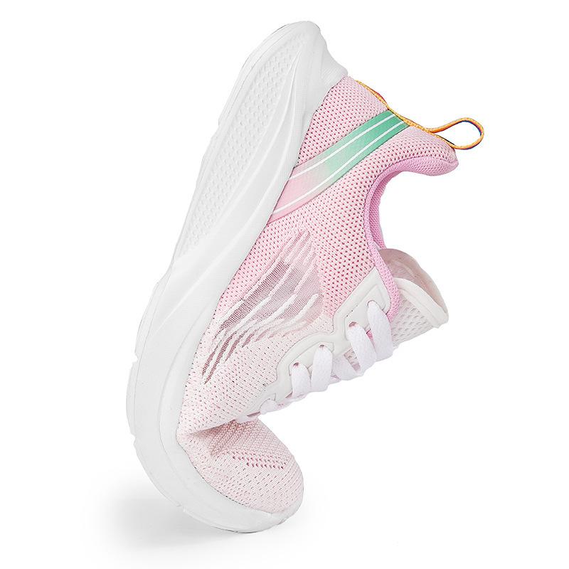Обувь Женская обувь Дышащая Летящая Вязаная обувь Женские шнурки Модный тренд Спорт — фото 4
