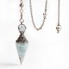 Crystal Amethyst Citrine Resin Pendant With Hexagonal Shape For Fashion Jewelry Accessories