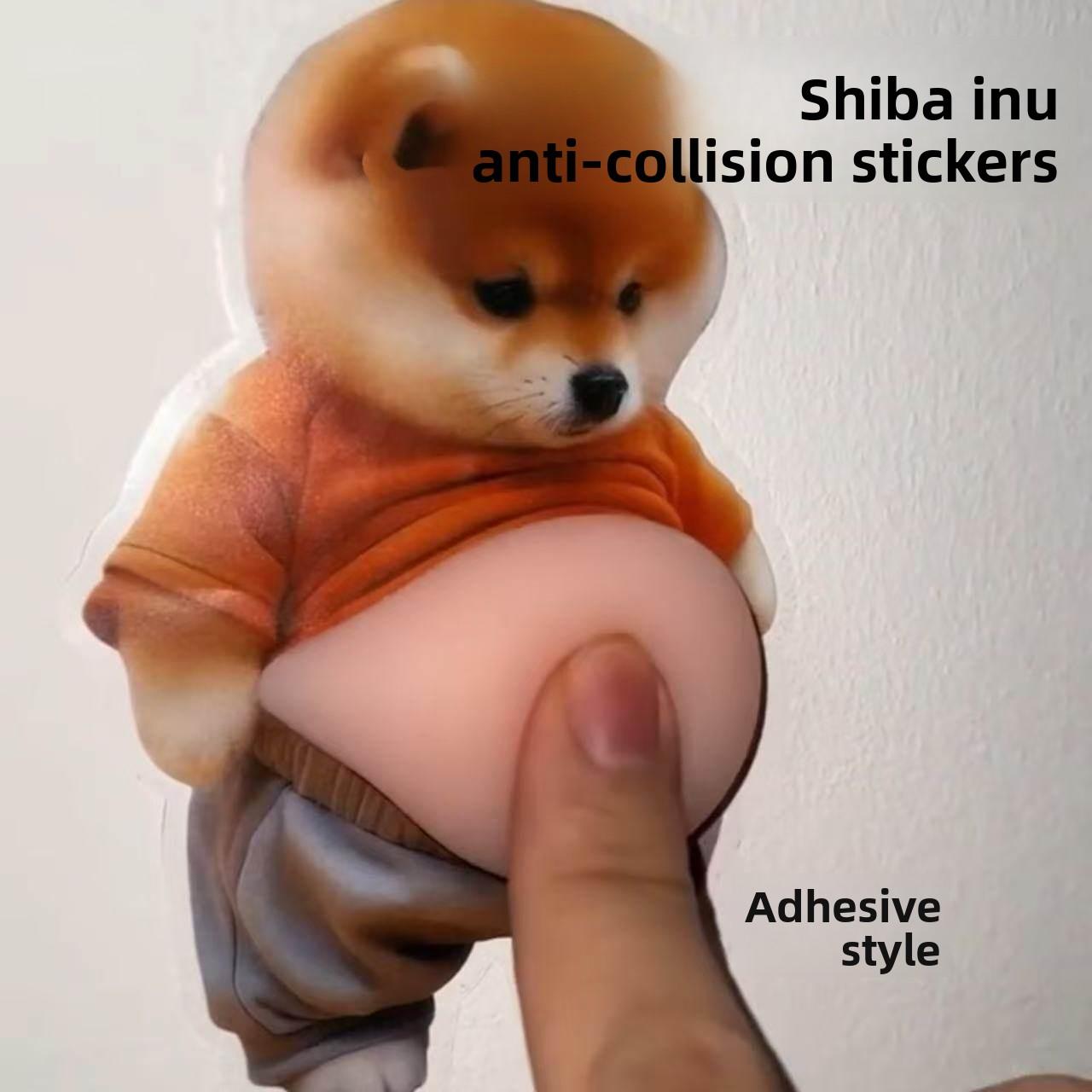 Puppy Big Belly Pinching Fun Cute Creative Anti Collision Patch single pack