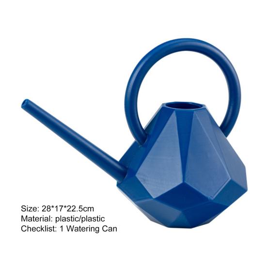 1.5L Piękny kształt diamentu Konewka Więcej zagęścić Długa wylewka Plastikowa butelka do podlewania do ogrodu