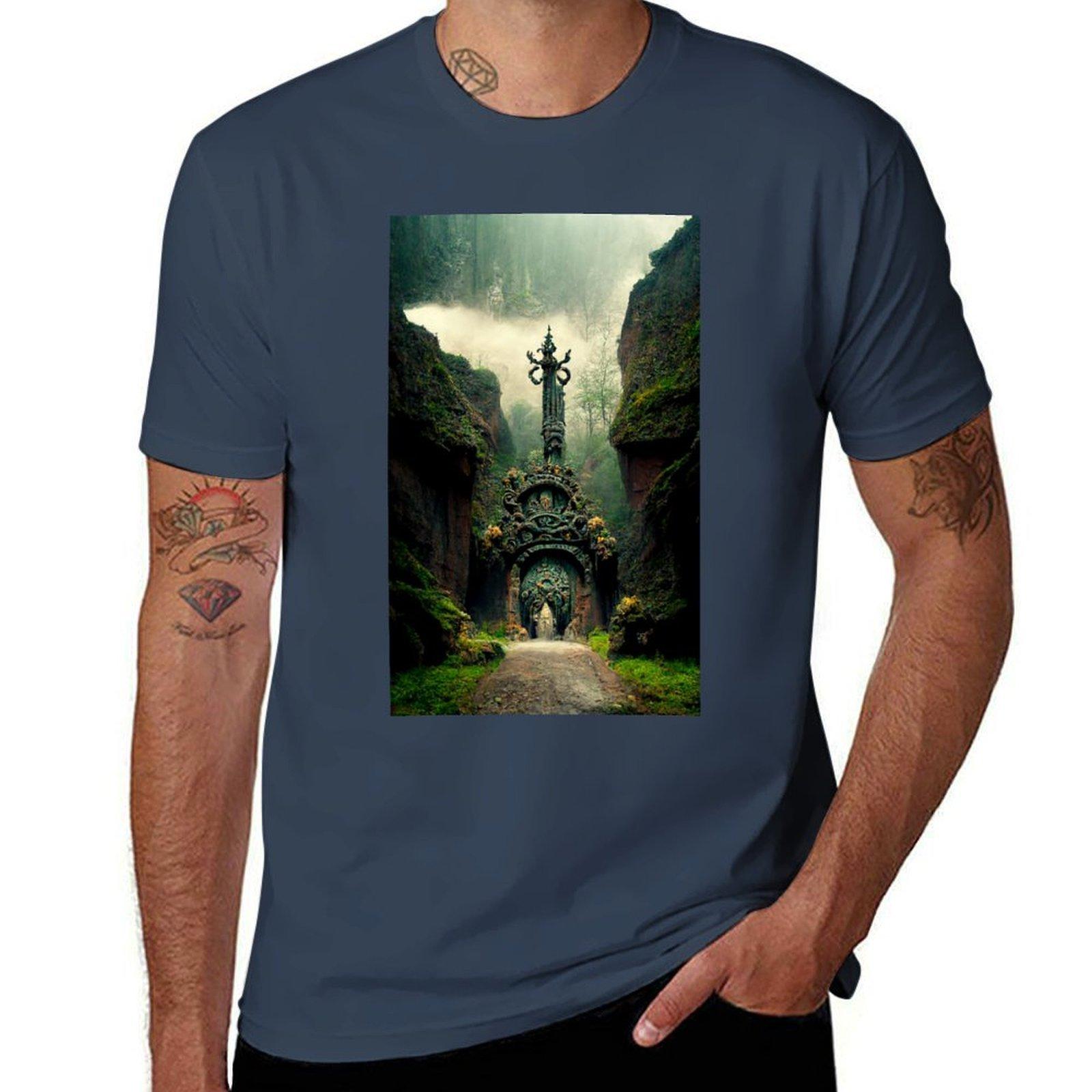 Valhalla Calling Gate of Valhalla TShirt Plus Size Lightweight Tee Shirt S