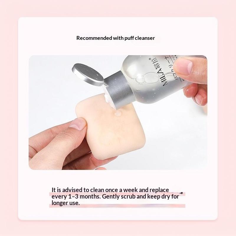 5Pcs Round Square Triangle Shape Makeup Sponge Puff Dry Wet Dual-Use Soft Cotton Candy Air Cushion Foundation Powder Puff