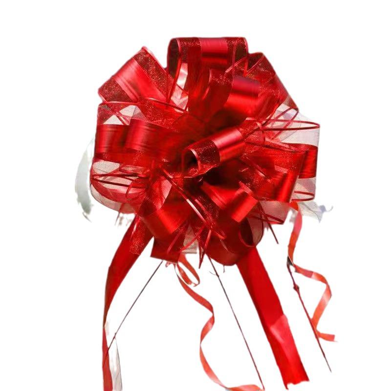 Hochzeitsauto Dekoration Schnee-Garn Schleife und Band Set