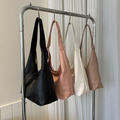 Autumn Women's Casual Soft Surface Large Capacity Bag New Fashion Patchwork Shoulder Bag Commuter Personality Tote Bag