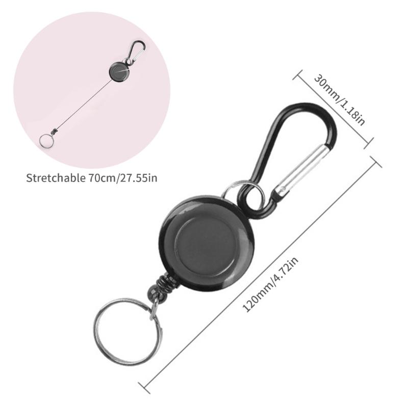 Zatahovací Držák na Klíčenku Odznaky Antikraděžní Klíčenka Držák na Klíče AntiLost Držák na Karty Klíčenka Snadné použití