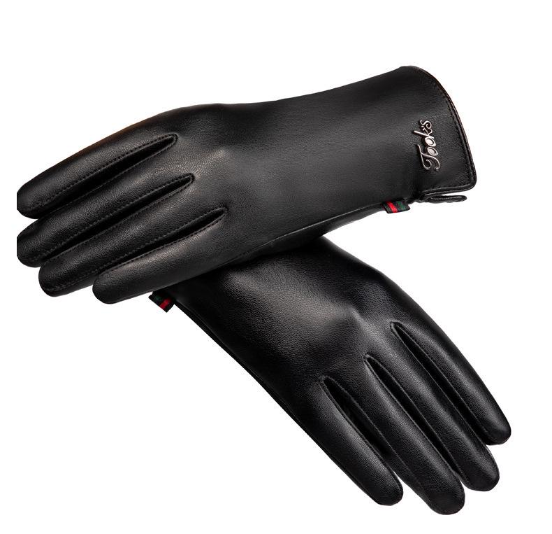 Women's PU Leather Waterproof Snowproof Outdoor Driving & Riding Fashion Gloves