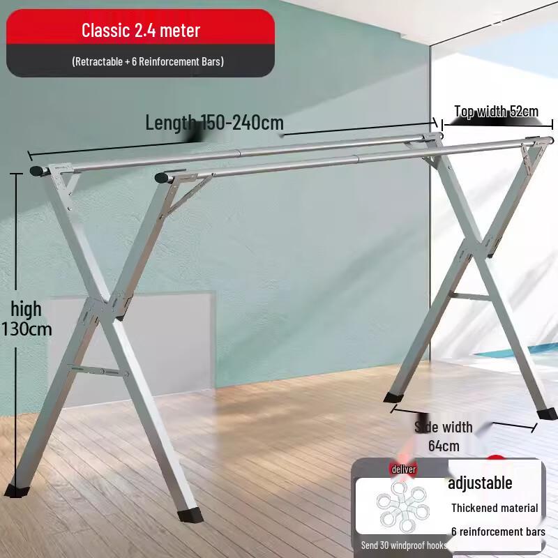 Changbaosen Stainless Steel Folding Retractable Laundry Drying Rack