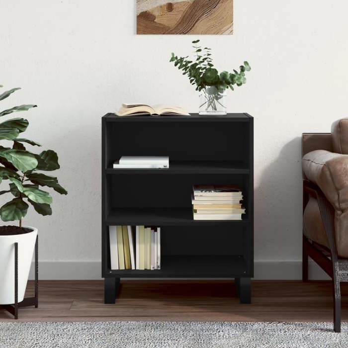 VidaXL Buffet noir 57x35x70 cm bois d’ingénierie 827141