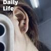 stud earrings for women's new trendy simple and cold style cat versatile earrings temperament earrings