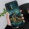 Phone Case For Samsung A55 A16 A56 A36 A35 A15 A53 A54 A33 A34 A25 A05S A52 A52S A14 A26 A71 House Night Light Moon Scenery