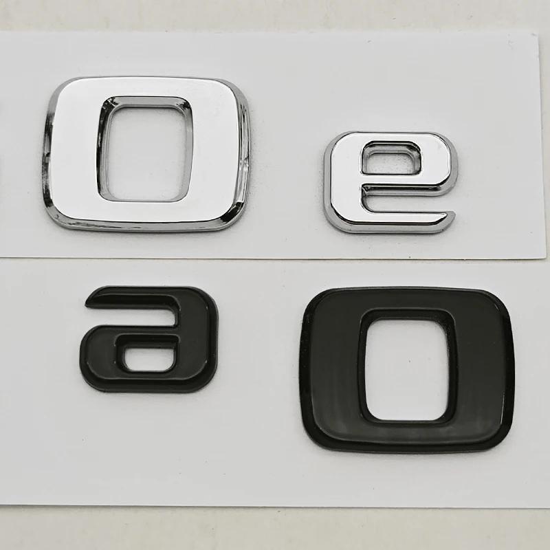 NEW 3D ABS Car Letters Badge Logo B250e Sticker Emblem Decals For Mercedes-Benz B Class B250e W242 Auto Tail Marking Accessories