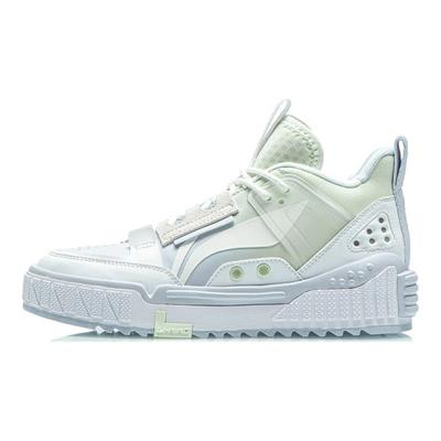 Li Ning No. 258 New Journey Wear-Resistant Breathable Mid-Top Sneakers Women Sneakers Freshwater-Green AGCR312-4