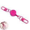 21mm Fastening Buckle Double Door Buckle Zinc Alloy Mini Luggage Pendant Easy To Pull Buckle Keychain ID Buckles Quick Release