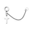 Stylish Wireless Earphones Titanium Steel Protective Chain Earrings for AirPods