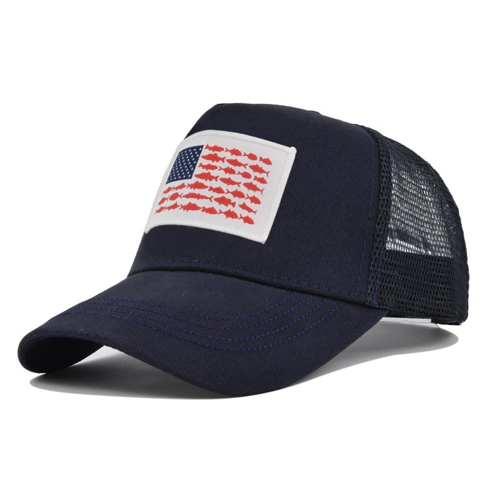 Vintage American Flag Mesh Baseball Cap For Men Women Snapback Comfortable Adjustable Fashion Hip Hop Outdoor Sun Protection Hat