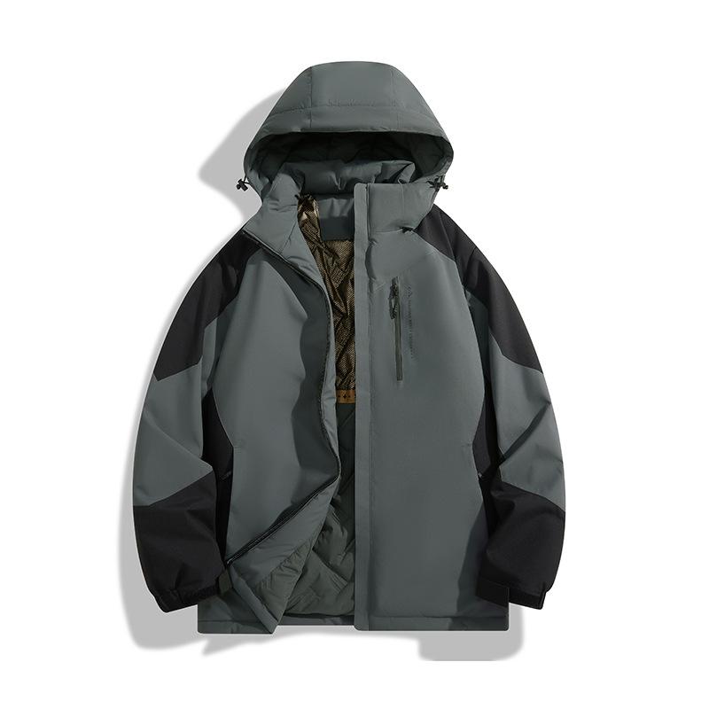 Neue lässige große Baumwollkleidung für Herren, verdickte Graphenjacke, fließend, vielseitig, baumwollgepolsterte Kleidung, Paar