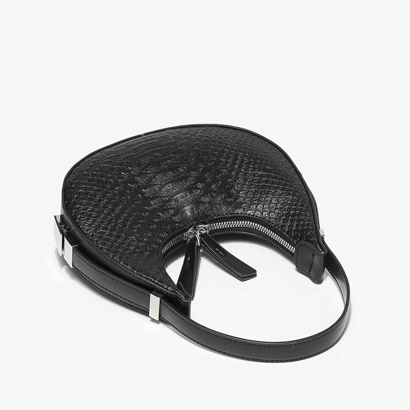 IELGY Сумка-полумесяц с крокодиловым узором — фото 5