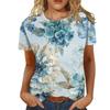Fashion Flower Floral T-Shirts 3D Print Women New O-Neck Short Sleeves T Shirt Streetwear Y2k Harajuku Tees Tops Female Clothing
