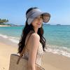 Lightweight Stretchable Brim Hat Adjustable Empty Top Sun Hat Sun Protection Hat  Summer Outdoor