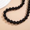 Gothic Acrylic Ball Bead Chain Necklace Women's Y2K Korean Clavicle Party Jewelry Accessories
