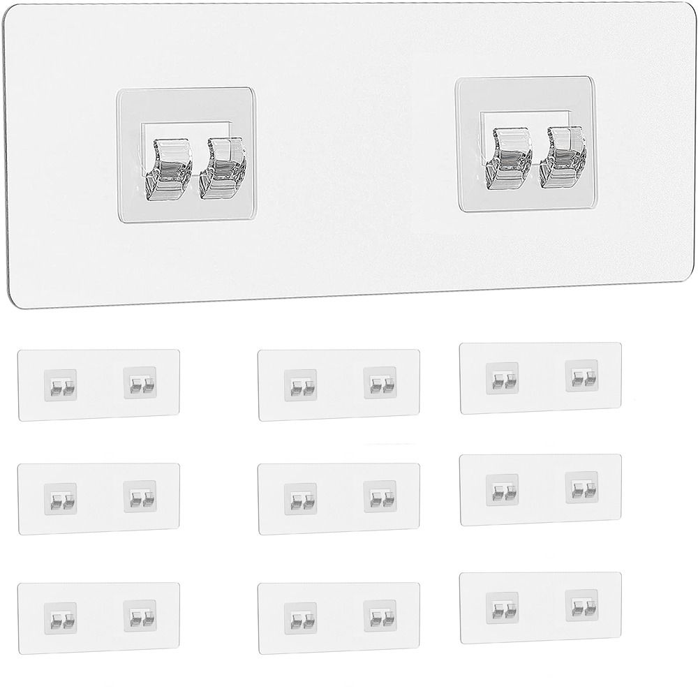 

10 шт. сверхпрочные клейкие настенные крючки. Прозрачные клейкие крючки. Держатель для мыла.