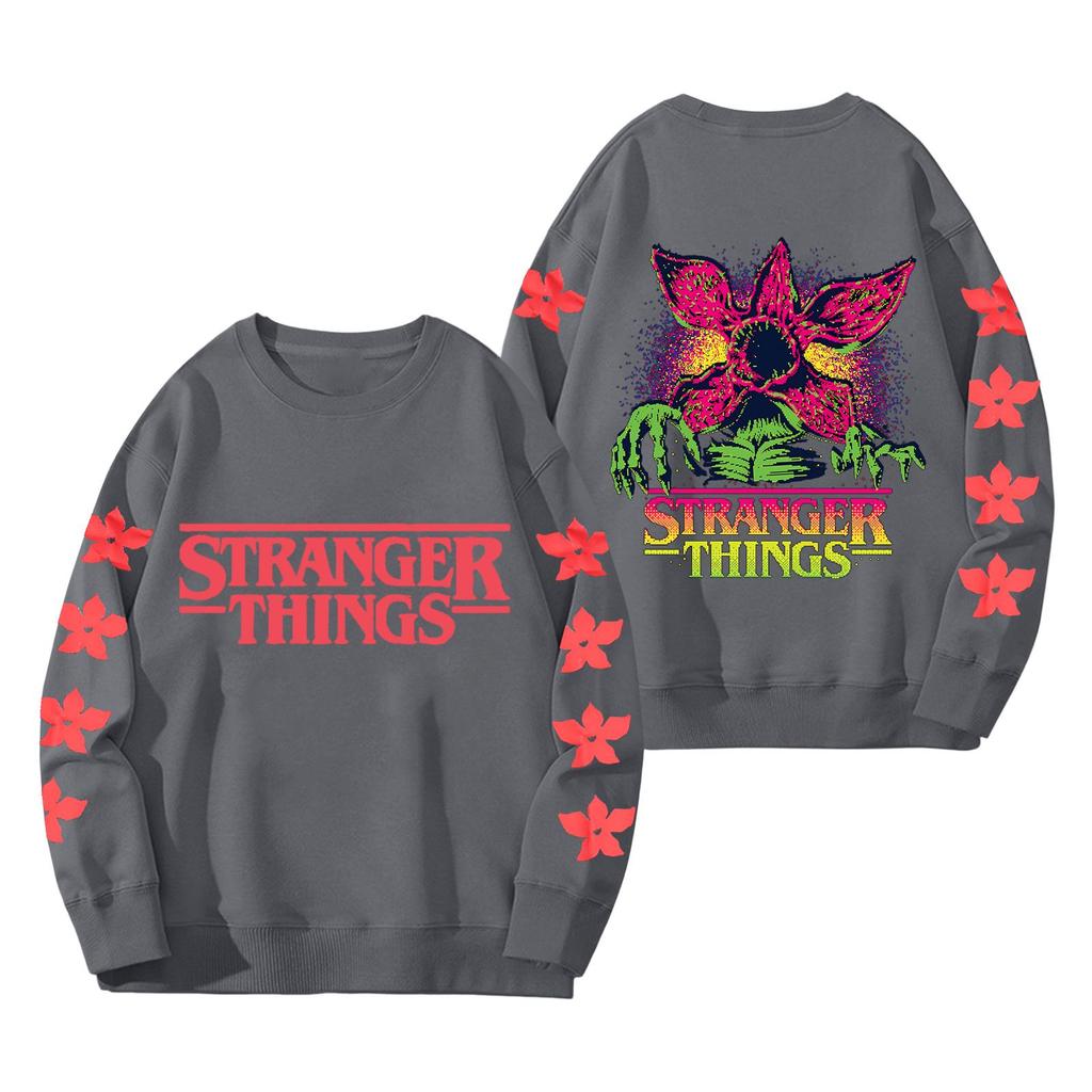 Dame Moteabel Og Casual Langermet Rund Hals Trykket Genser