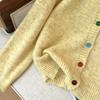 DIMANAF Winter 2025 Autumn Cardigan Embroidery Women Buttons Sweaters Knitting Casual Style Loose  Sweater
