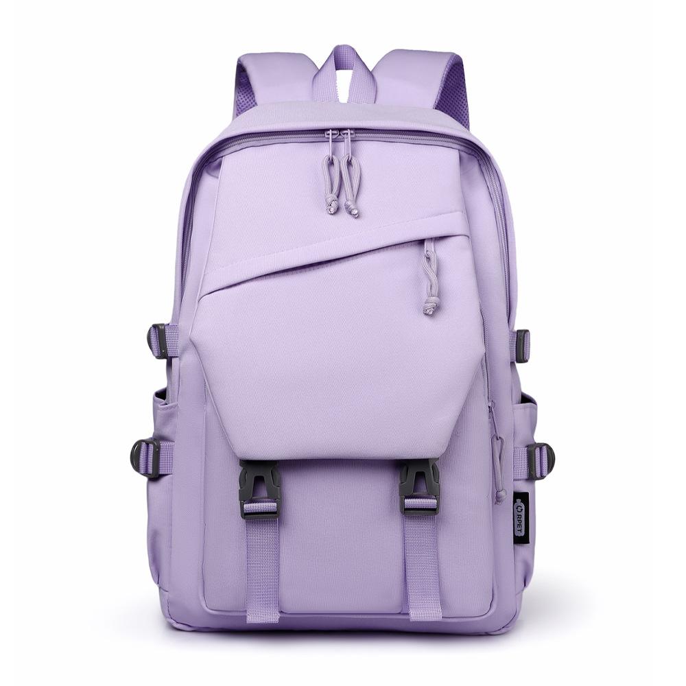 

Eco-friendly fabric schoolbag European student bag New computer backpack Leisure travel bag Backpack