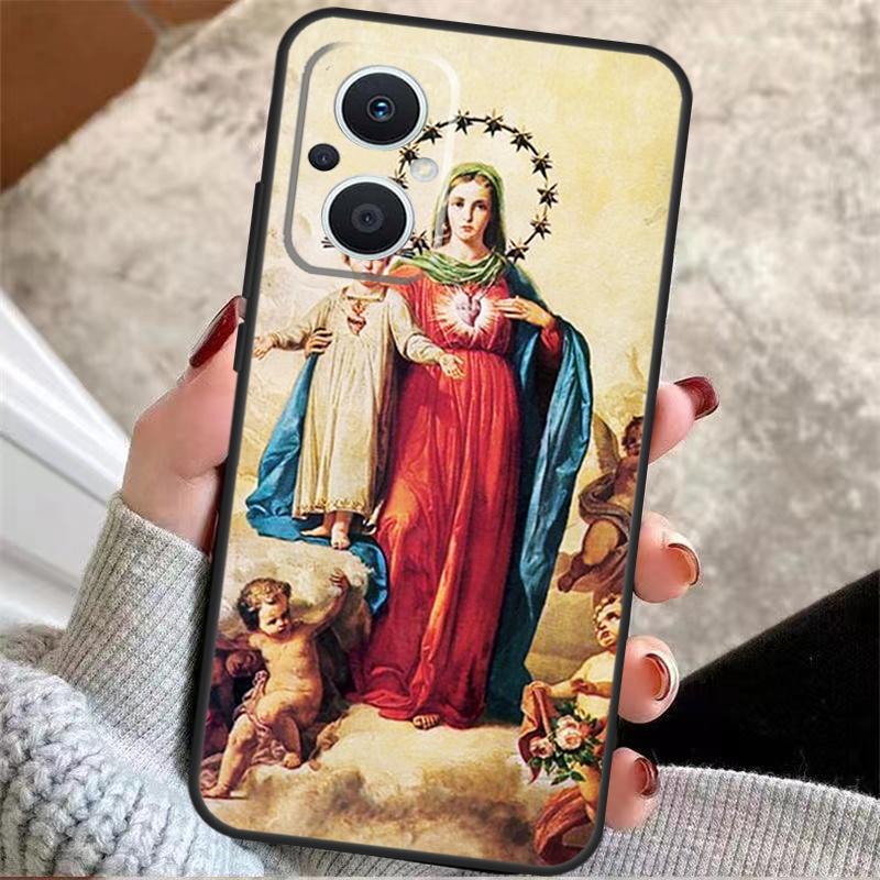 Mother Virgin Mary For OPPO Reno 14 12 11 10 13 Pro 8T 11F 12F 13F 14F 7 8 Lite OPPO Find X9 X8 X6 X5 Pro Case