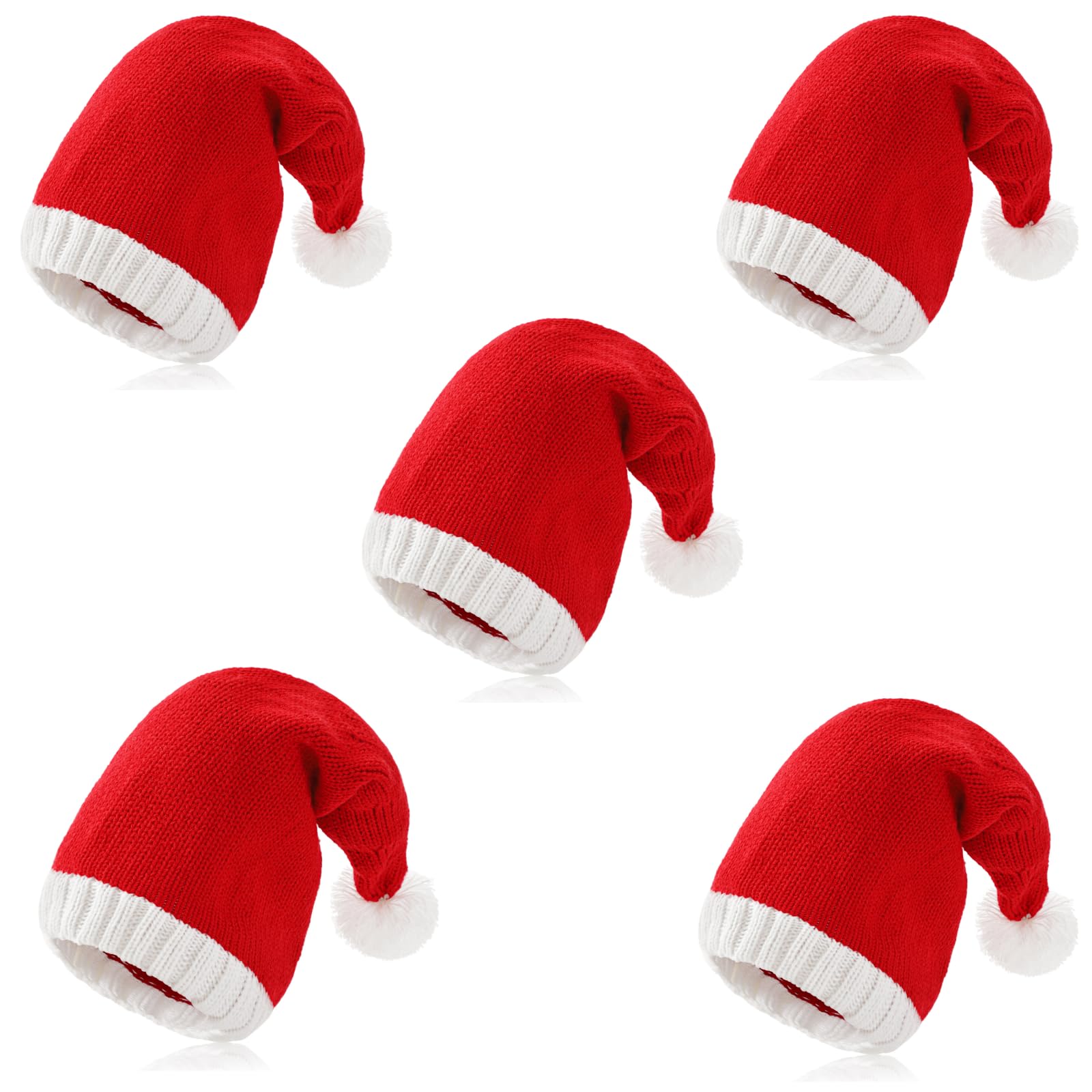 

Santa Santa Knit Christmas Santa Costumes for Men and Women E-Reise Hats, Costumes, Hats, (5-Piece Set)