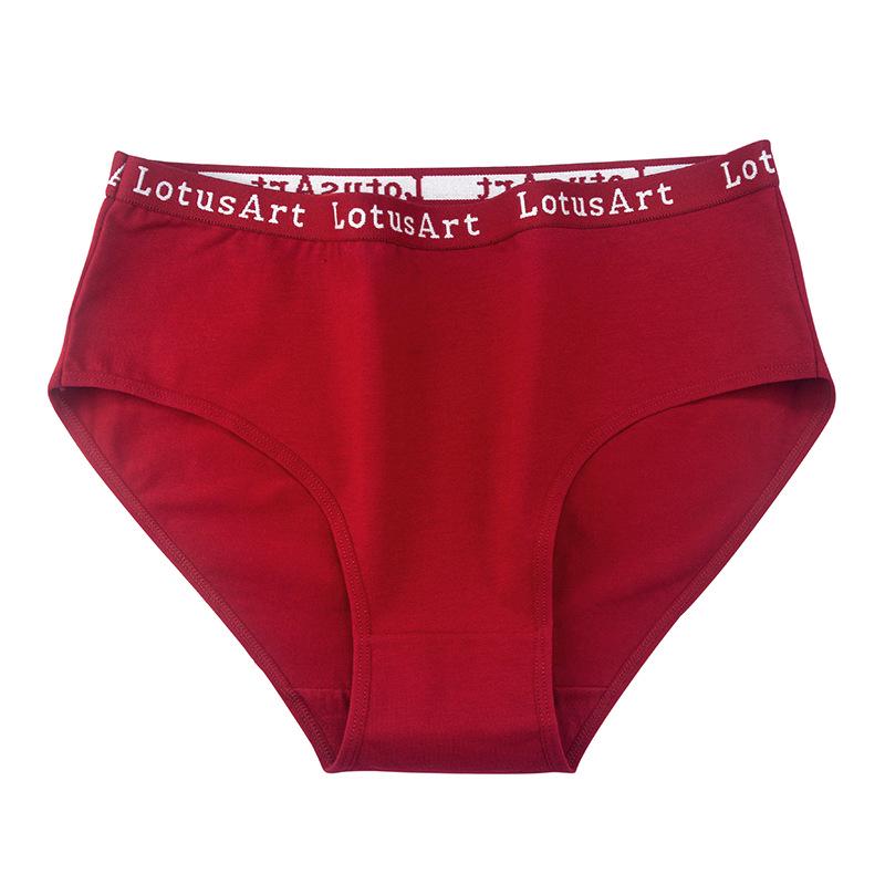 Women's Plus Size Mid-Waist Cotton Briefs - Breathable Mother's Panties