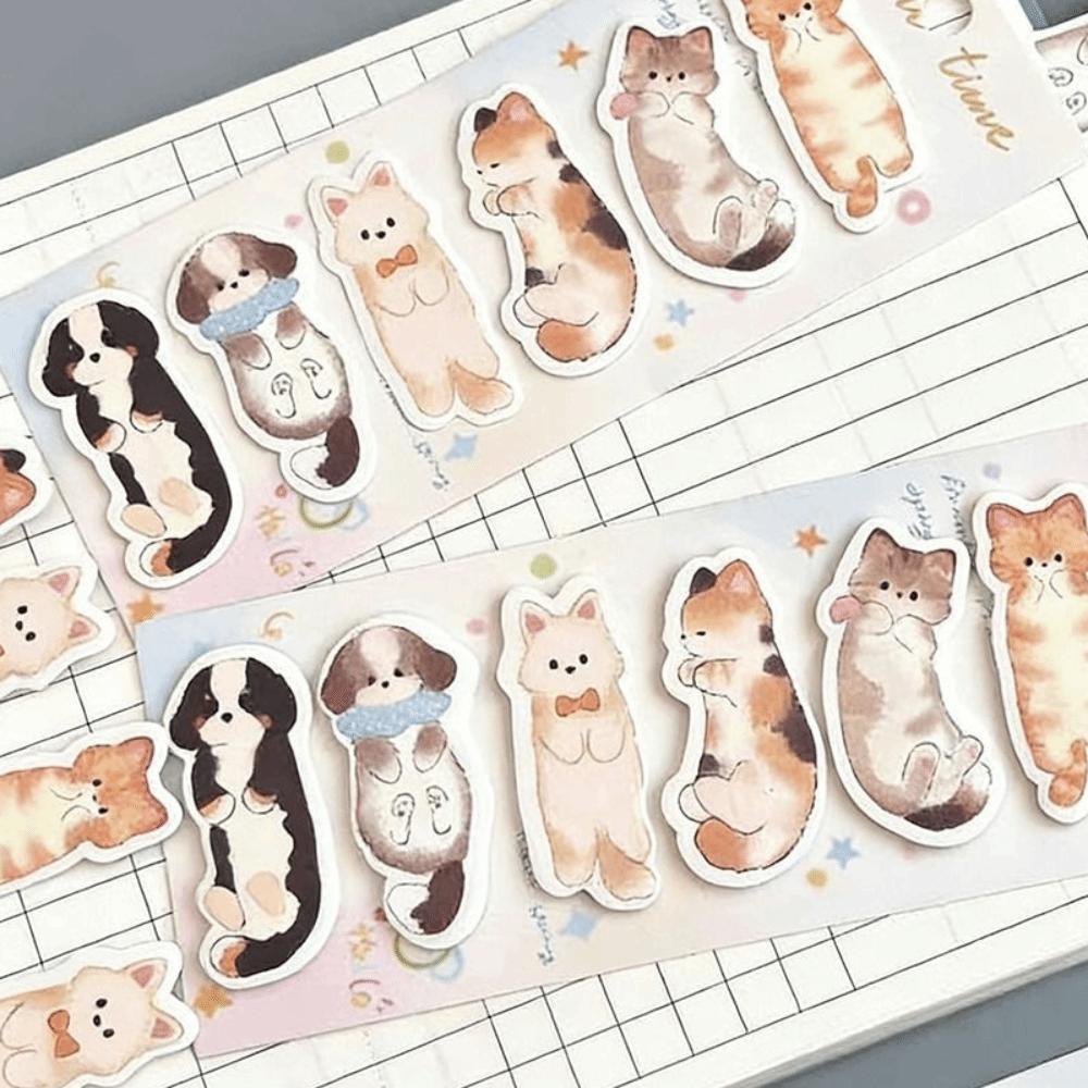 Cartoon Animal Sticky Notes Note Mark Memo Pads New Cat Index Tabs  School Stationery