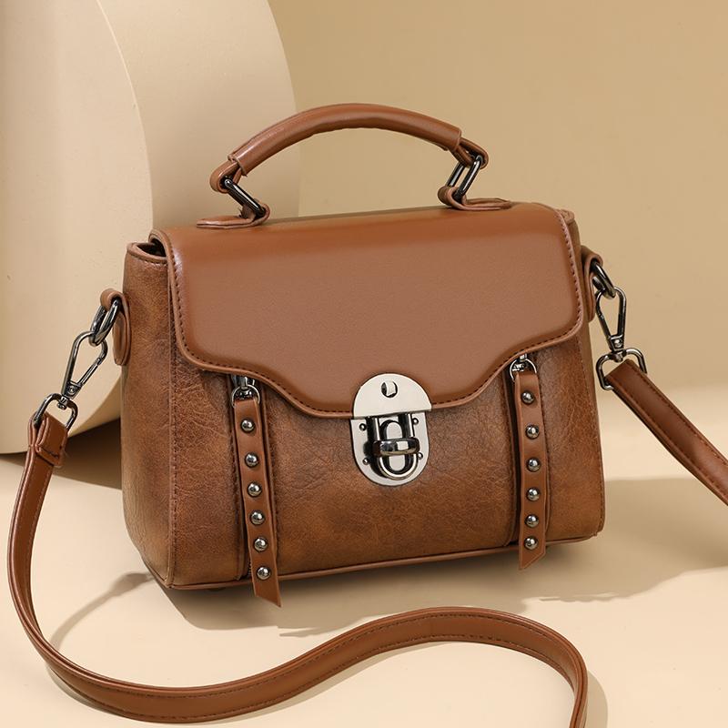 Damen-Handtasche mit großem Fassungsvermögen PU-Umhängetasche
