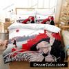 3D Anime The Tale of the Outcasts Bedding Set Duvet Cover Bed Set Quilt Cover Pillowcase Comforter King Queen Size Boys Adult
