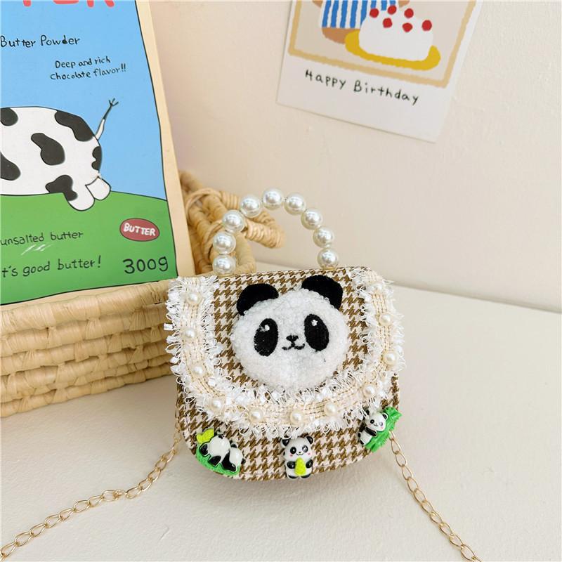 Charming Animal Print Crossbody Bag For Kids With Beaded Elements In Various Colors