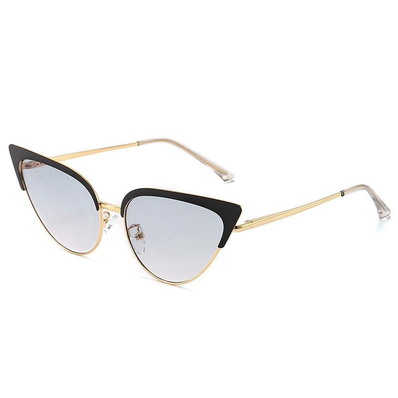 New Fashion Cat Eye Sunglasses For Women With High-end Sunglasses Showing Face Small Sun Protection And Uv Rays 1206