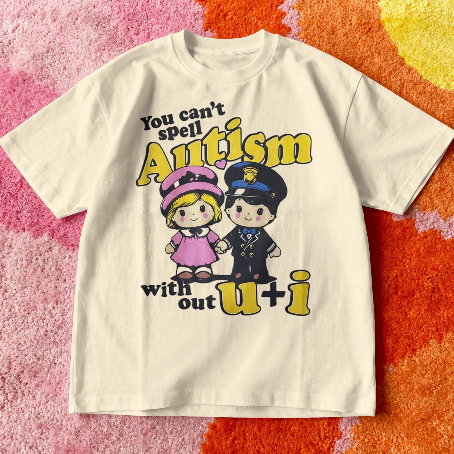 Autism Awareness T-Shirt – You Can t Spell Autism Without U and I 2XL