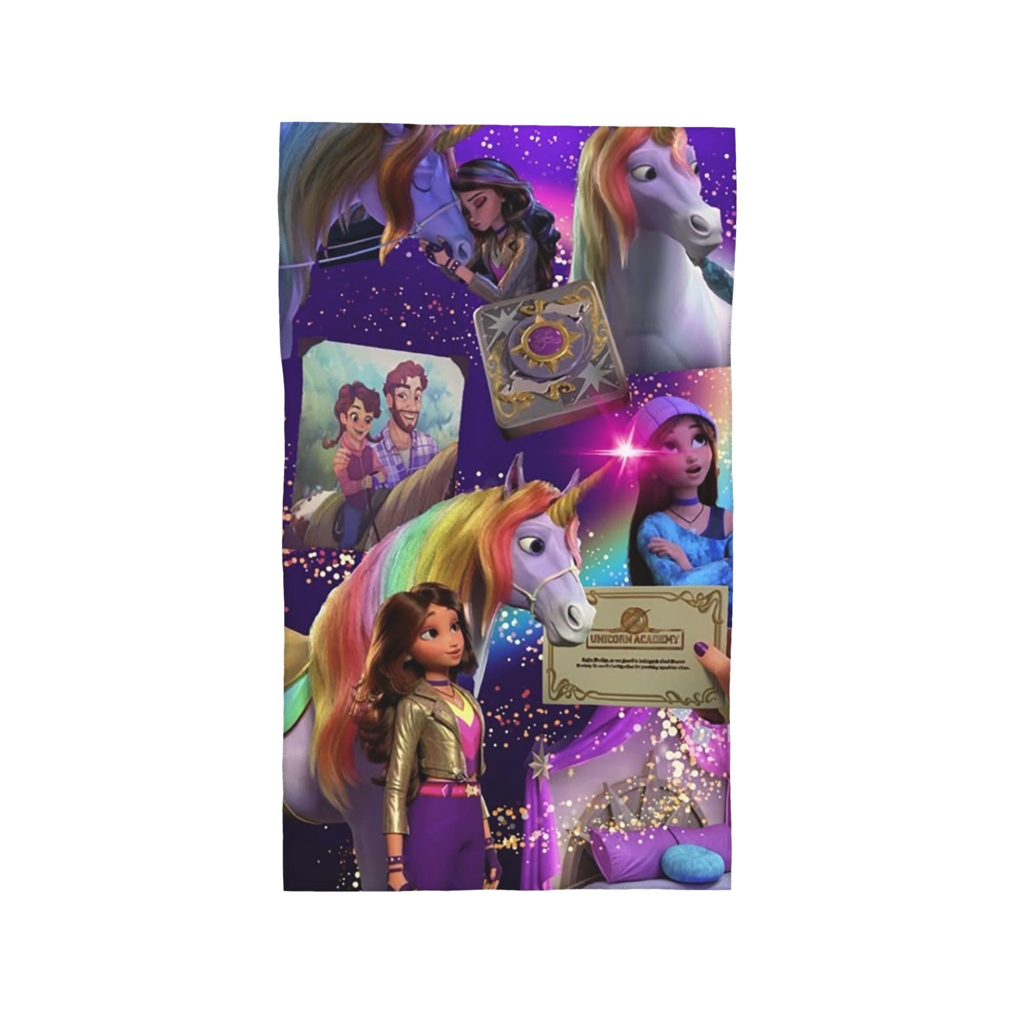 

Unicorn Academy Soft Face Towel Quick Dry Pool Bath Cotton Towels Absorbent Quick W30*H60(CM)