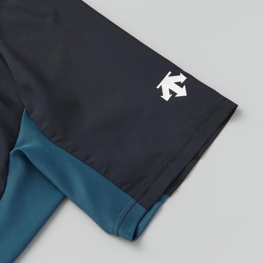 [Descente] Short-sleeved volleyball training jacket DV5SWB02U_BK00_S