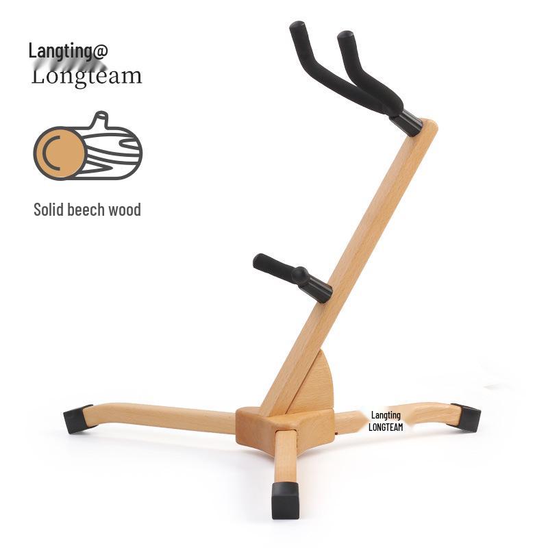 Beech Wood Alto Saxophone Stand - Instrument Display & Holder Saxophone Stand