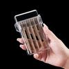 Clear 3/5-Slot Herb Roll Box Waterproof Heavy Duty Plastic Outdoor Travel Portable Herb Rolls Case Holder Organizer Storage Container